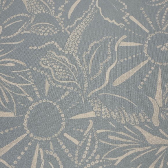 Bad Birdie Golf Polo Tropical Leaf Print Size Medium Color Light Blue - Picture 16 of 16